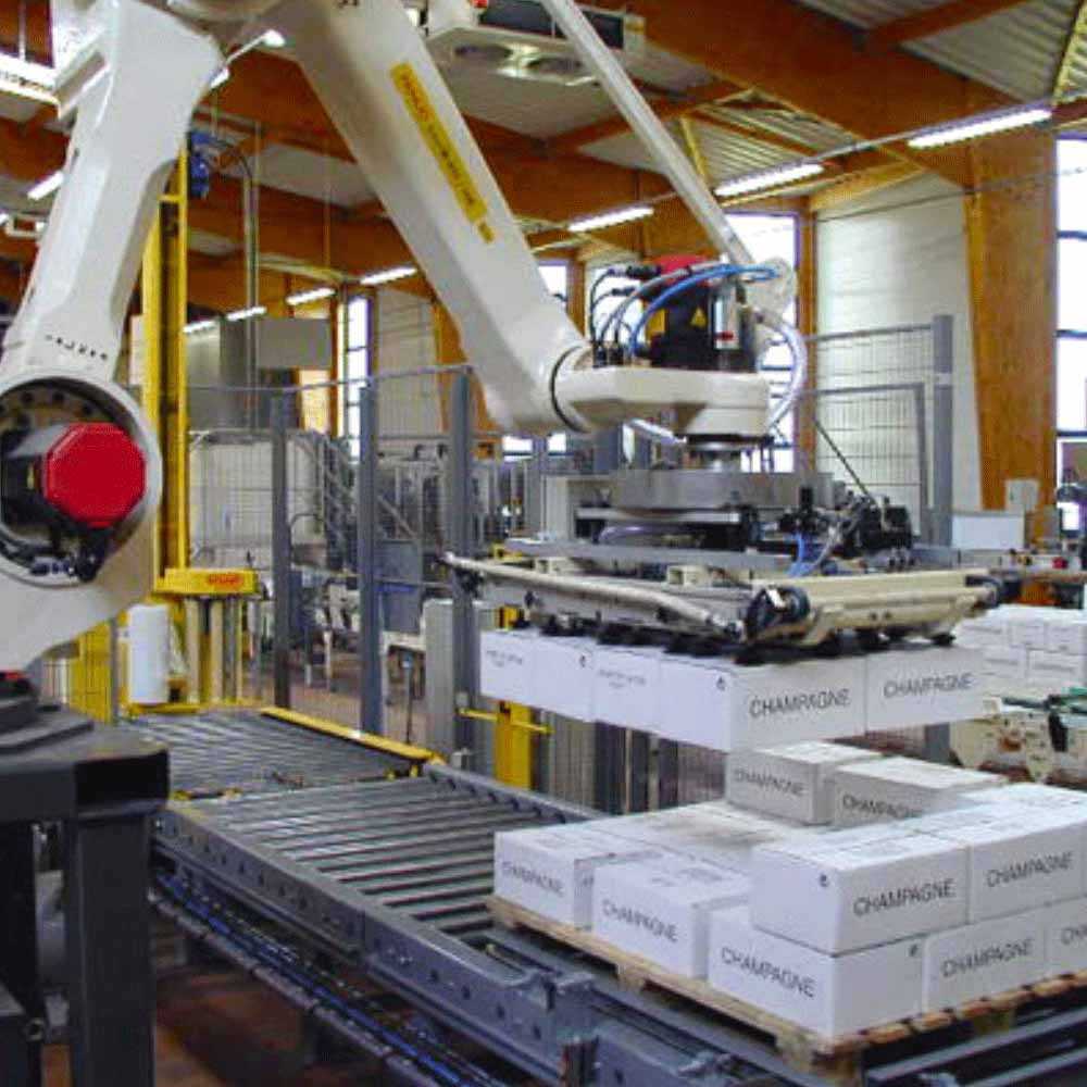 paletizare depaletizare roboti industriali