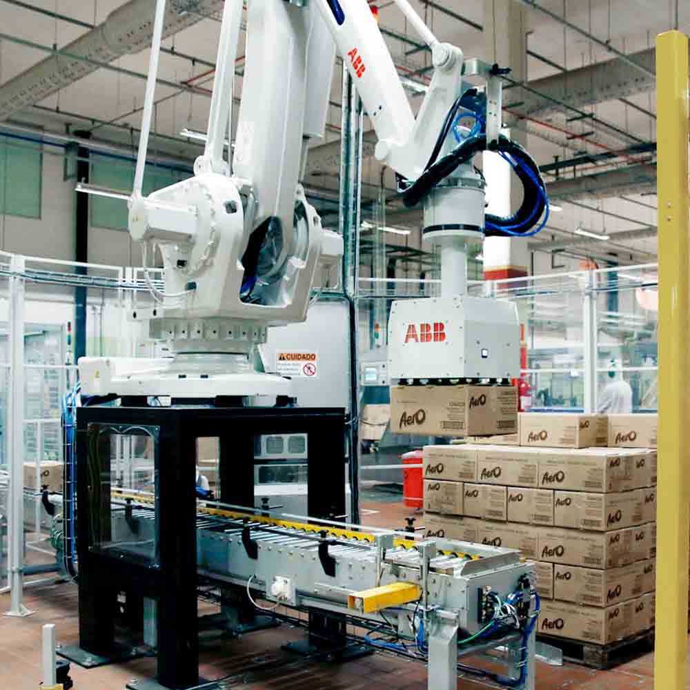 paletizare roboti industriali