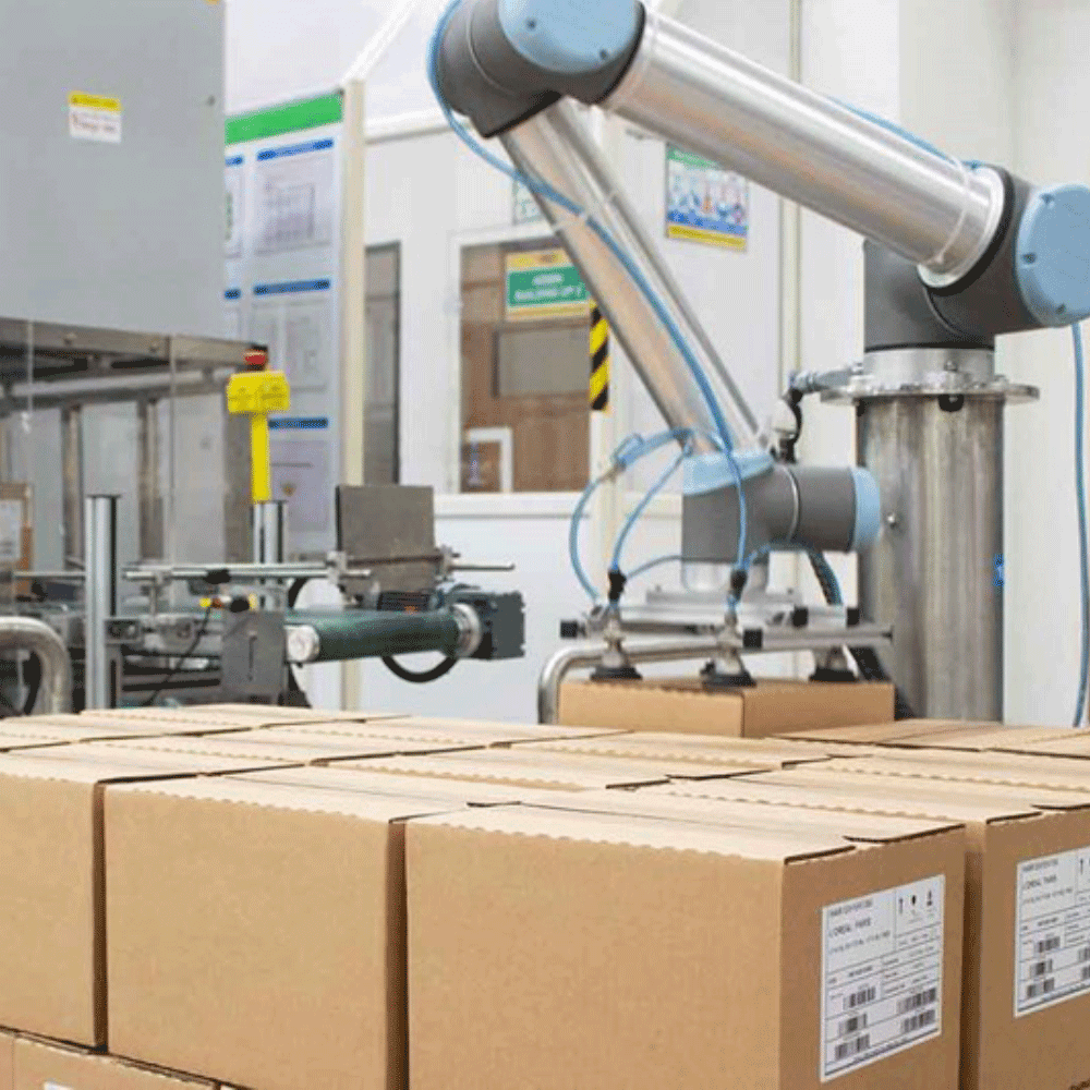 roboti colaborativi automatizare paletizare