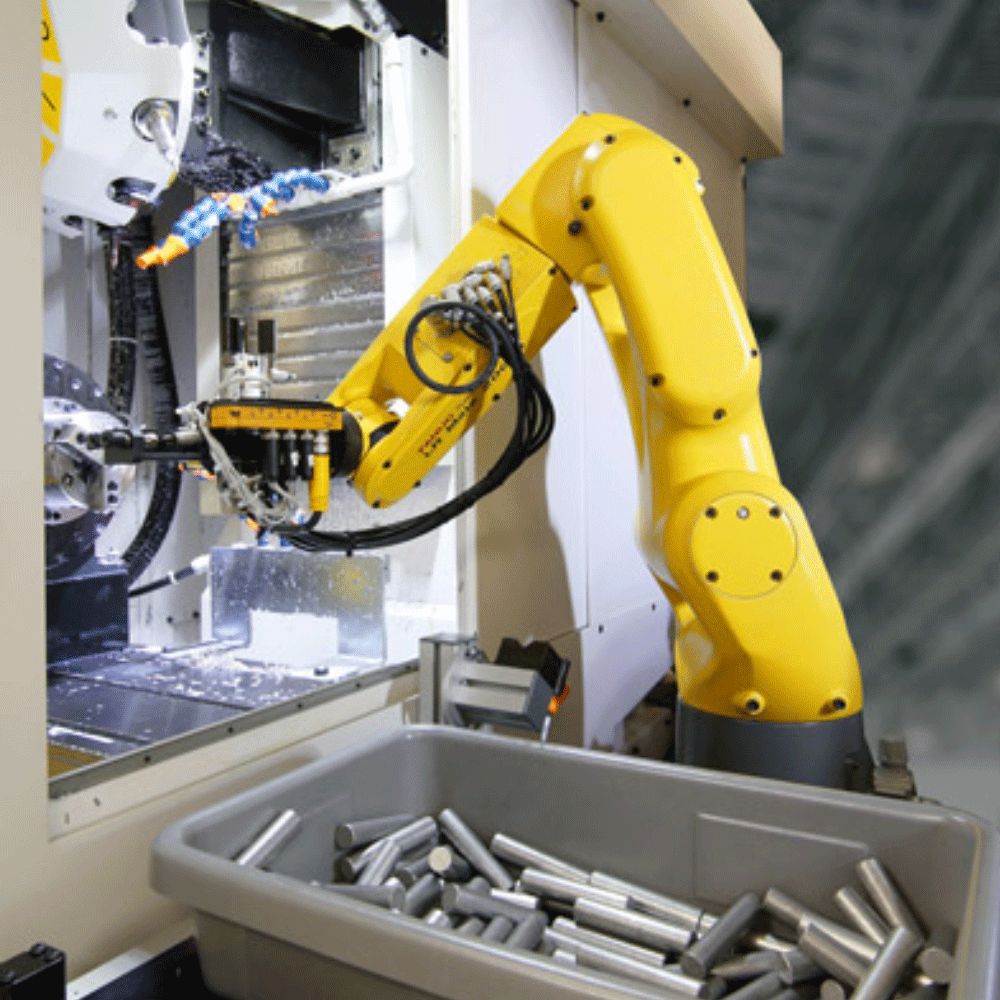 automatizari robotice supraveghere cnc cu roboti industriali