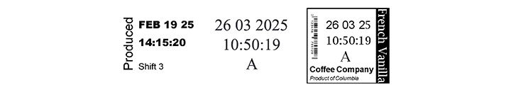 Mostre de marcaje TTO cu date, ore si formate variabile create in CoLOS